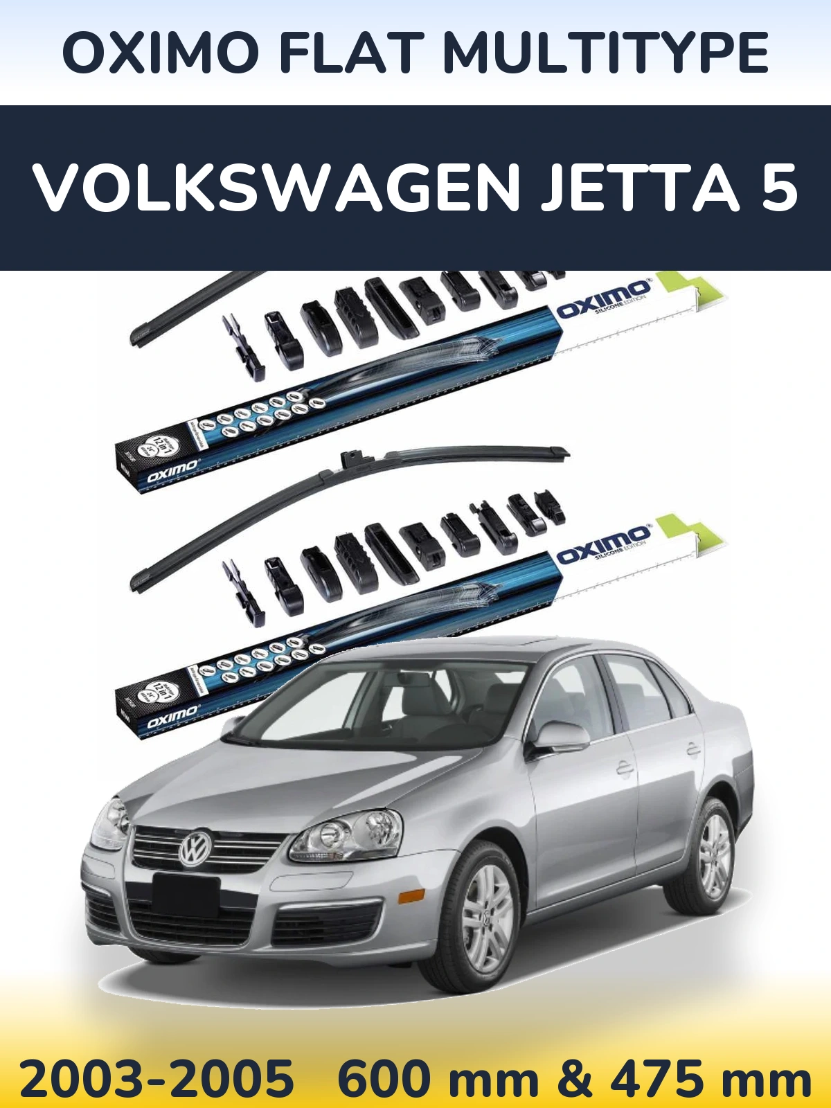 Ștergătoare Oximo Flat MultiTipe pentru Volkswagen Jetta 5