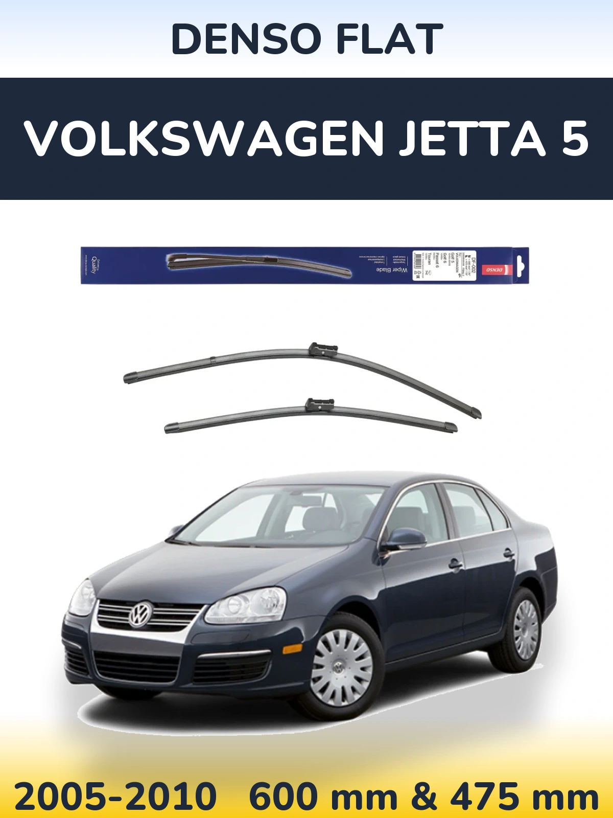Ștergătoare Denso Flat pentru Volkswagen Jetta 5