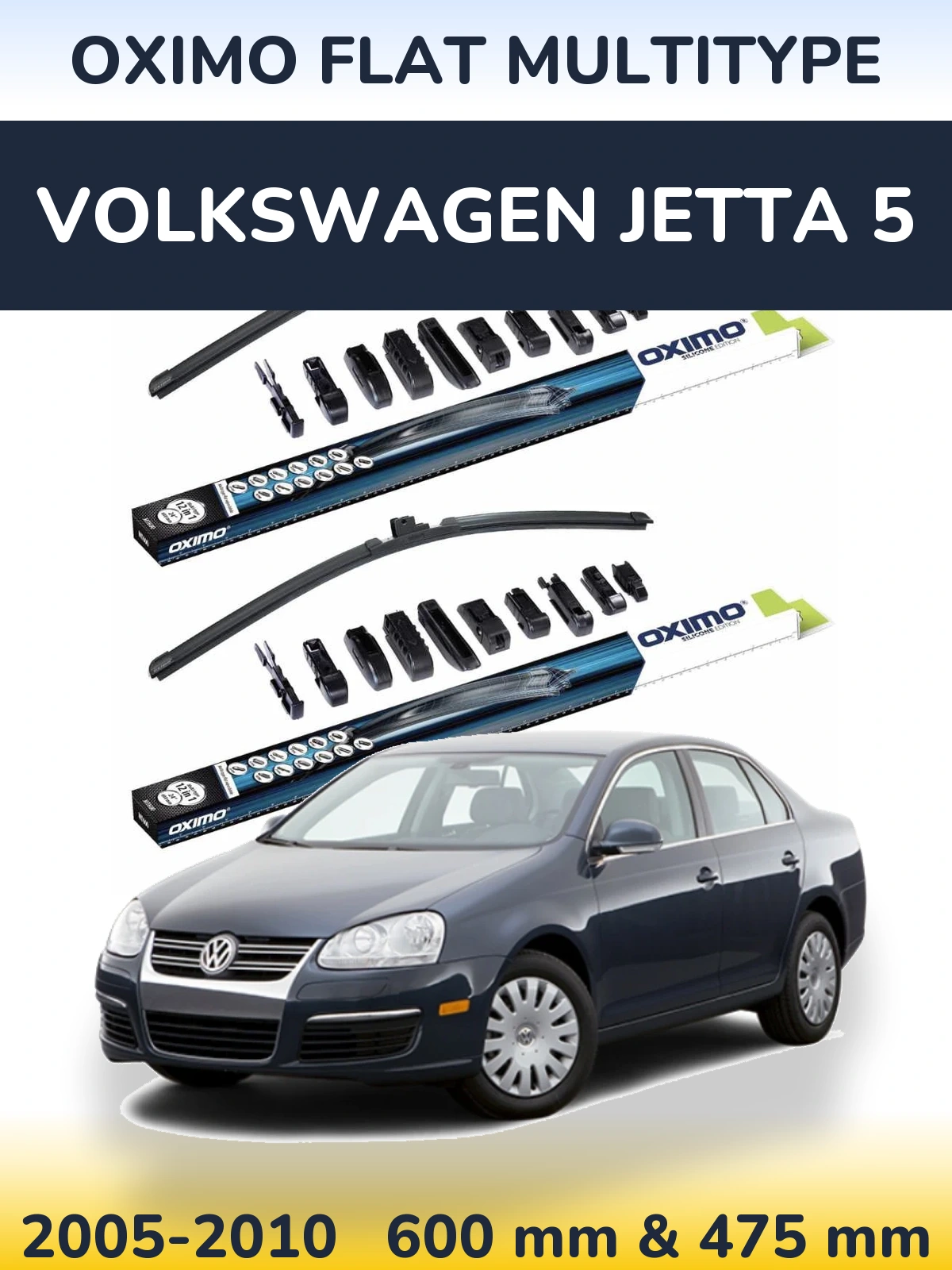 Ștergătoare Oximo Flat MultiTipe pentru Volkswagen Jetta 5
