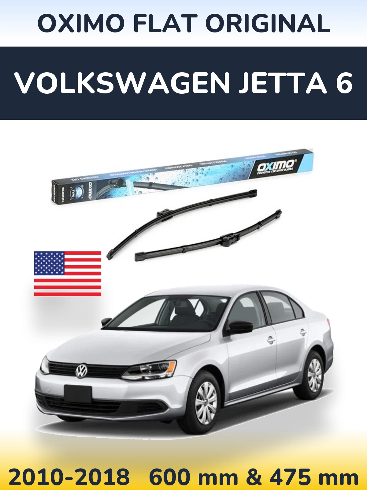 Ștergătoare Oximo Flat Original pentru Volkswagen Jetta 6