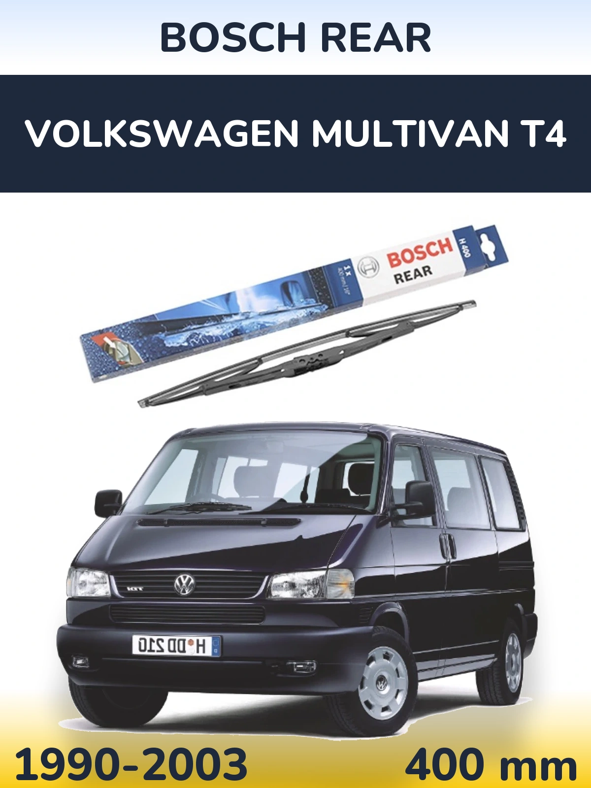 Ștergătoare BOSCH Rear pentru Volkswagen Multivan T4