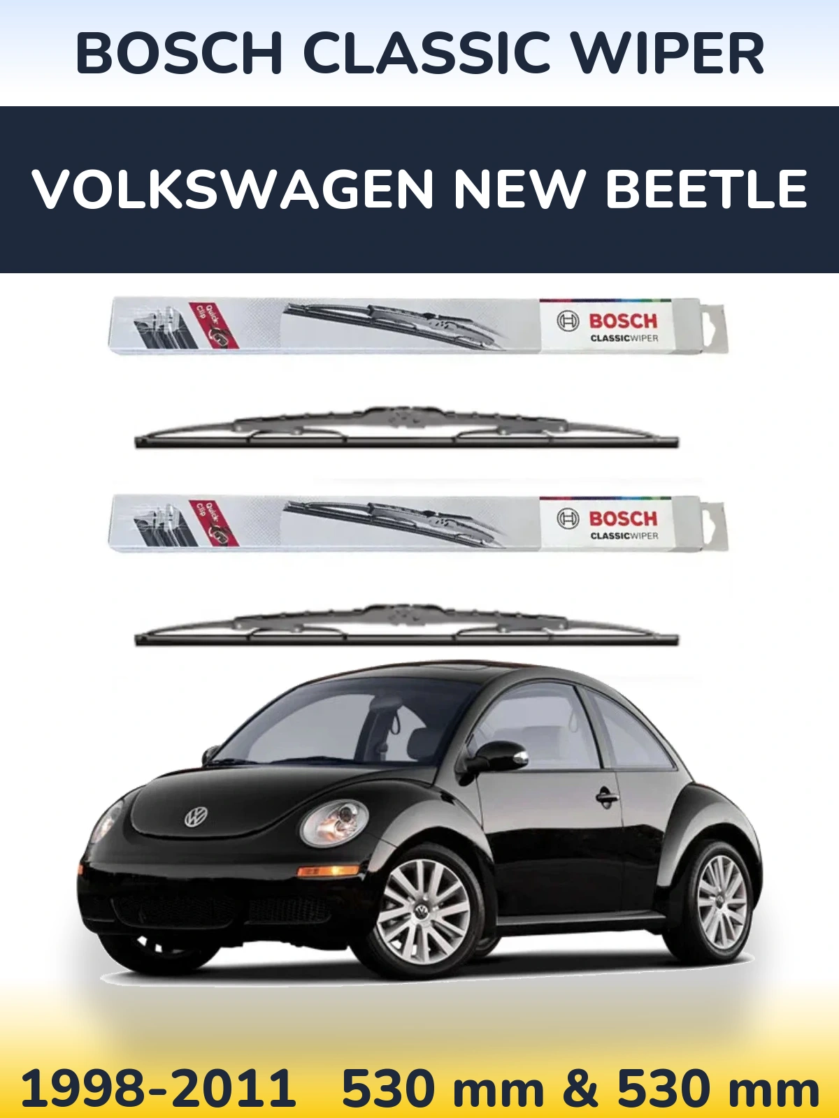 Ștergătoare BOSCH Classic Wiper pentru Volkswagen New Beetle