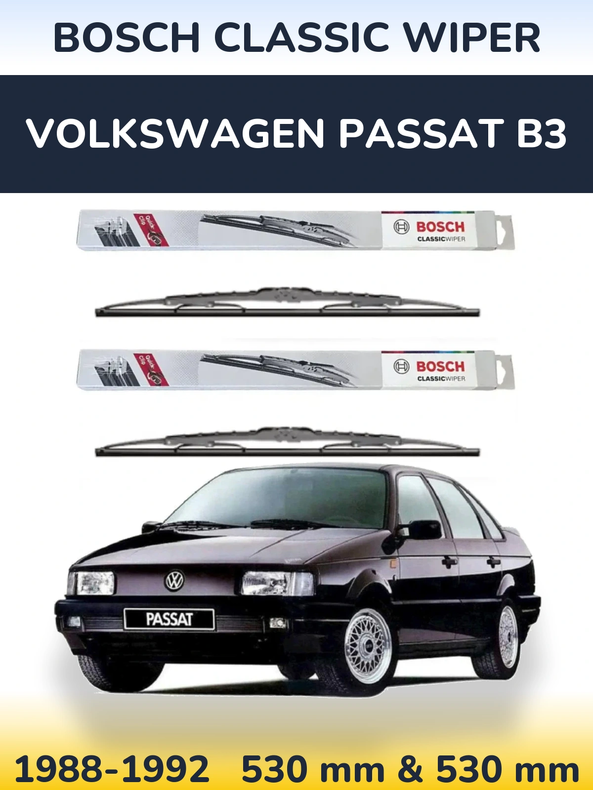 Ștergătoare BOSCH Classic Wiper pentru Volkswagen Passat B3