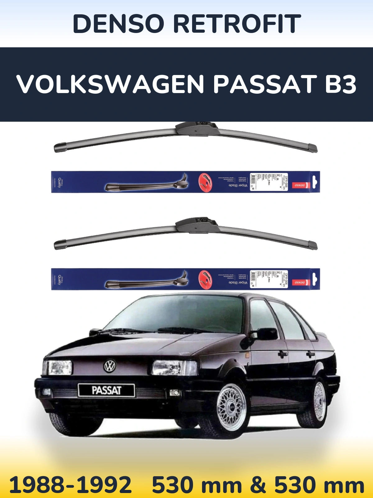 Ștergătoare Denso Retrofit pentru Volkswagen Passat B3