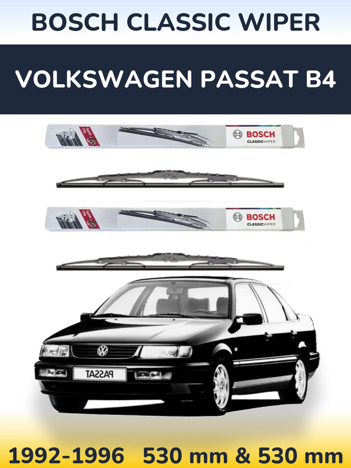 Ștergătoare BOSCH Classic Wiper pentru Volkswagen Passat B4
