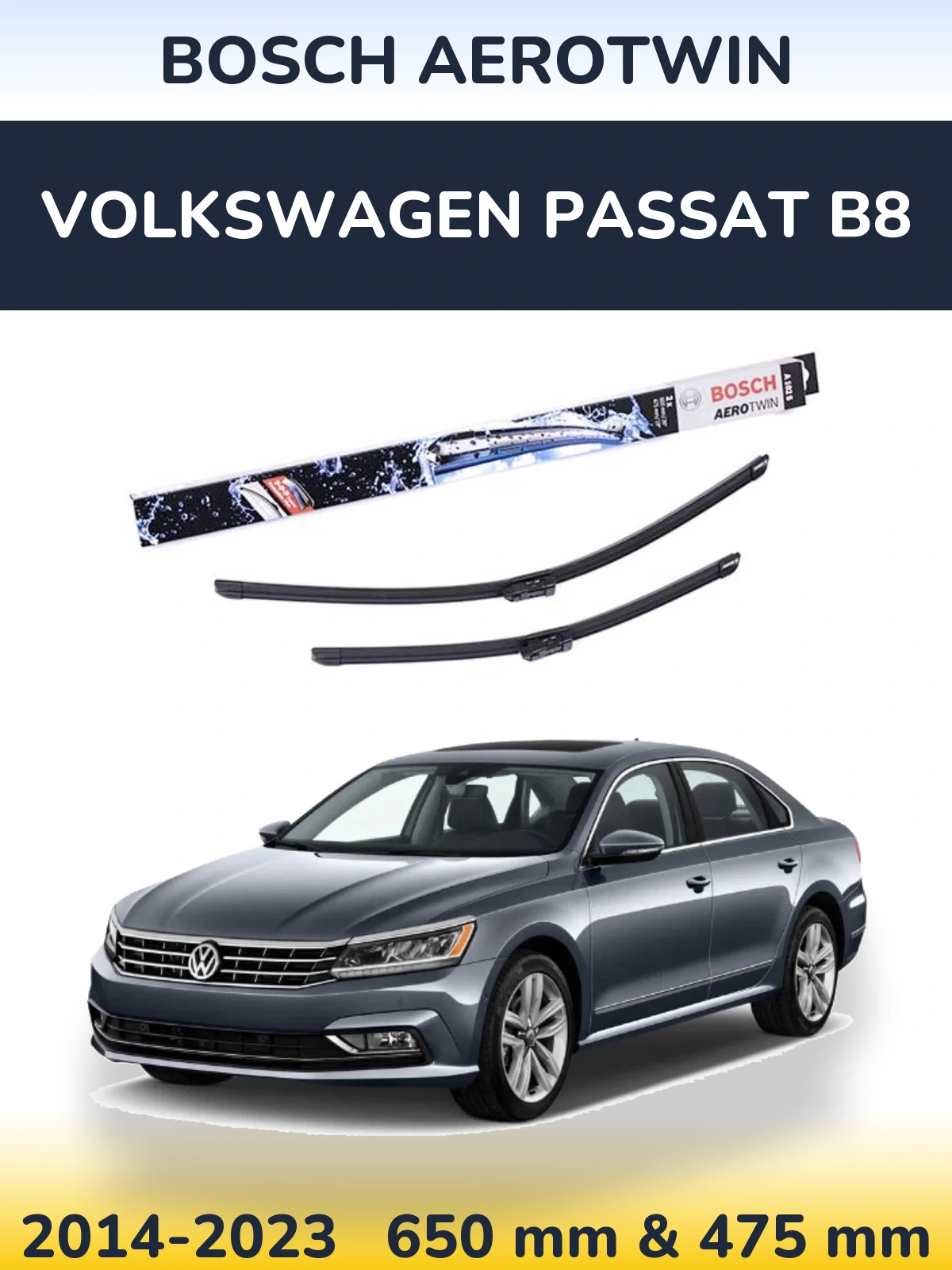 Ștergătoare BOSCH AeroTwin pentru Volkswagen Passat B8