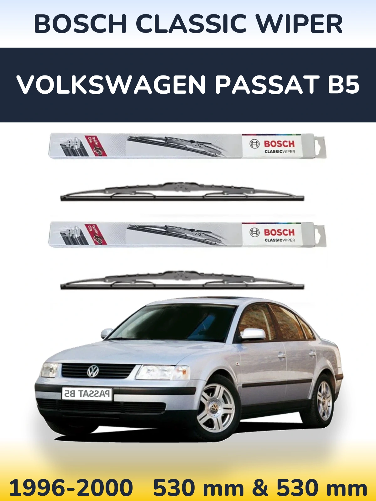 Ștergătoare BOSCH Classic Wiper pentru Volkswagen Passat B5