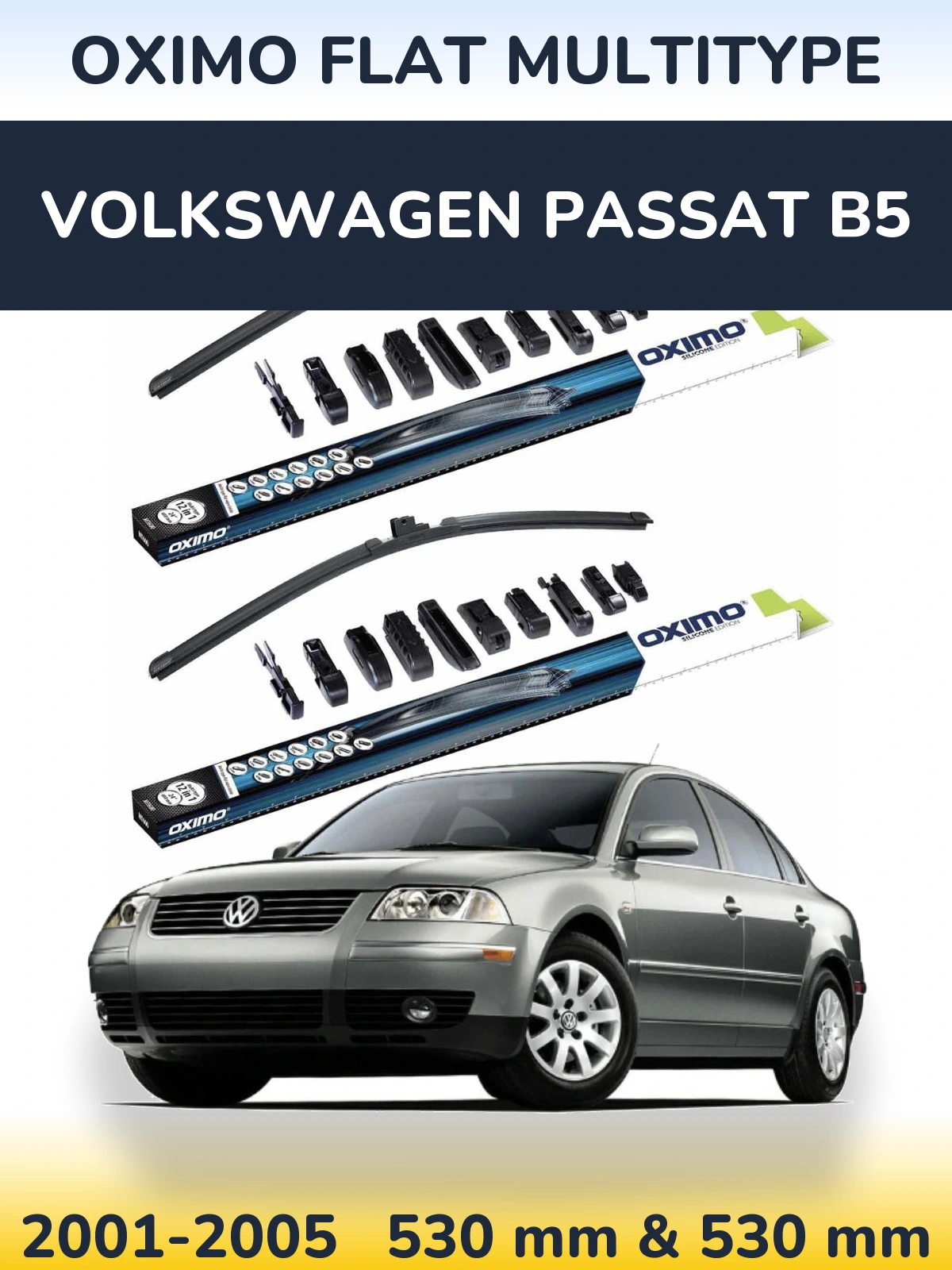 Ștergătoare Oximo Flat MultiTipe pentru Volkswagen Passat B5