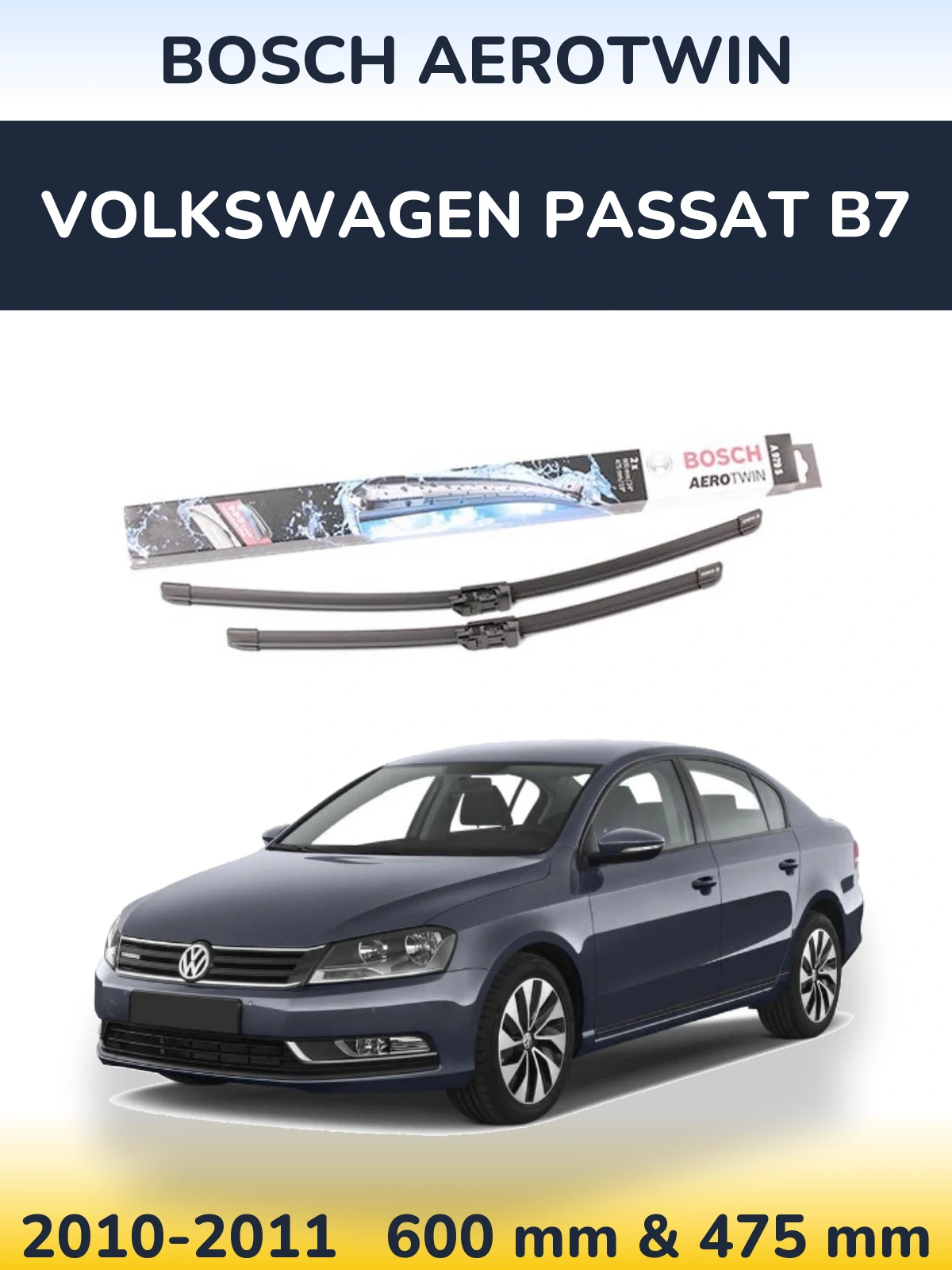Ștergătoare BOSCH AeroTwin pentru Volkswagen Passat B7