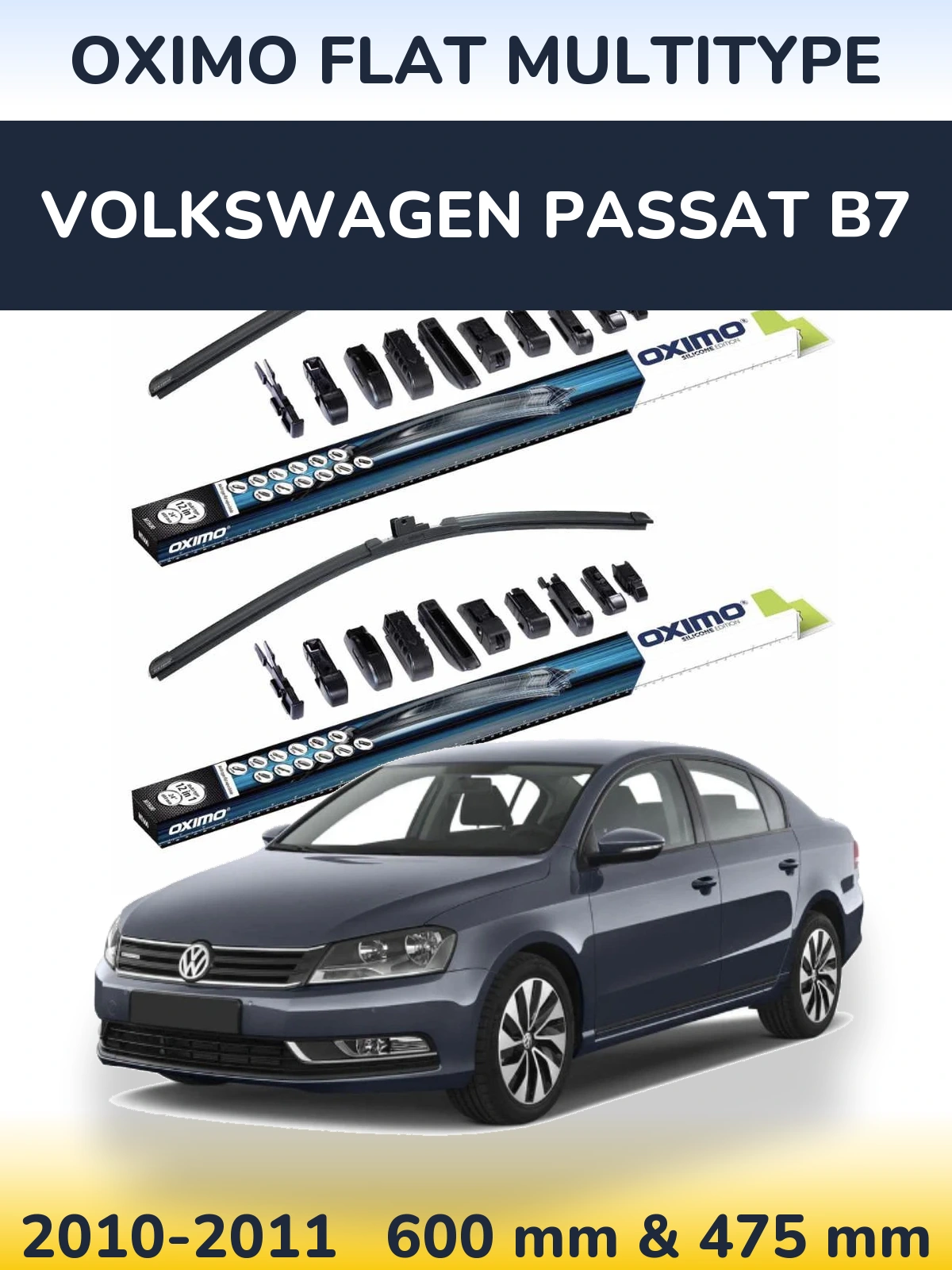 Ștergătoare Oximo Flat MultiTipe pentru Volkswagen Passat B7
