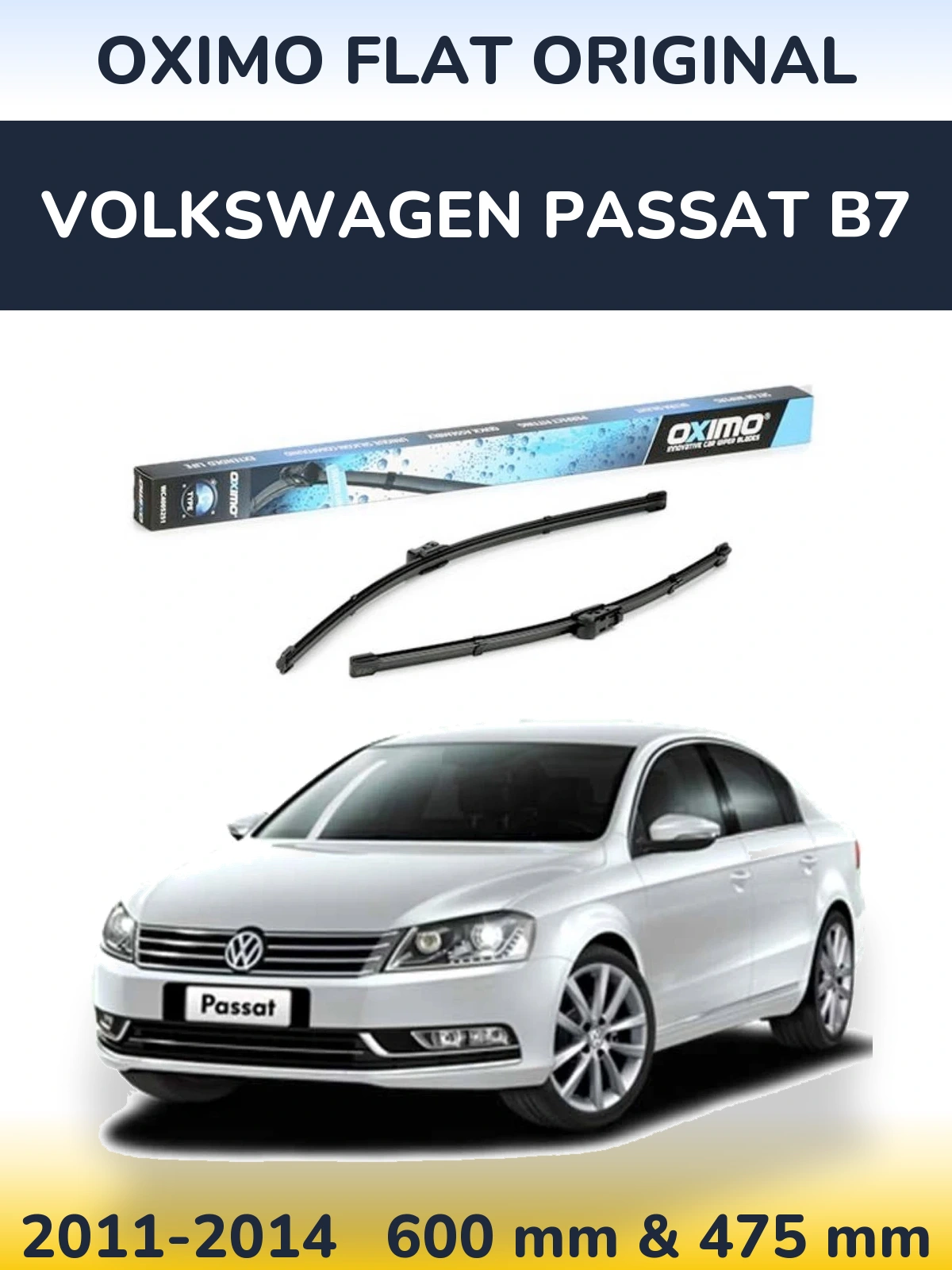 Ștergătoare Oximo Flat Original pentru Volkswagen Passat B7