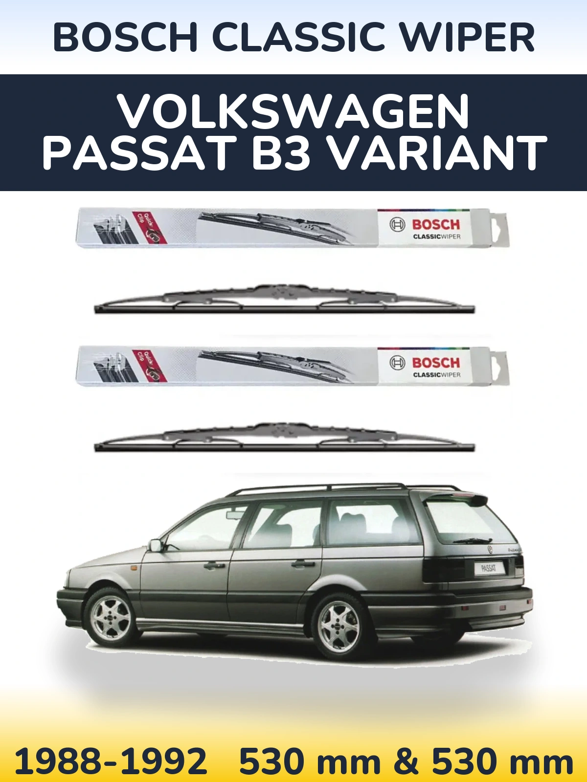 Ștergătoare BOSCH Classic Wiper pentru Volkswagen Passat B3 Variant