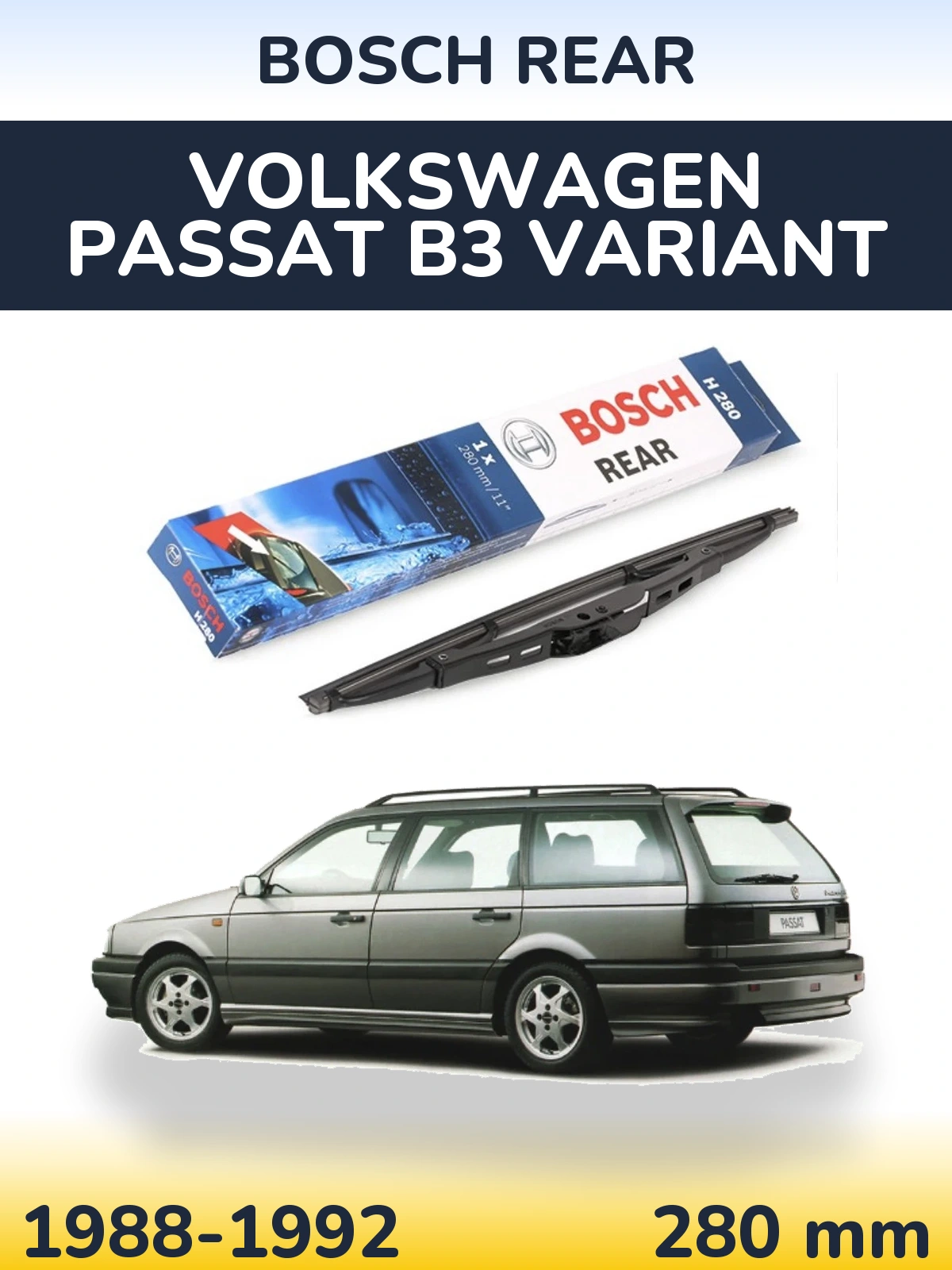 Ștergătoare BOSCH Rear pentru Volkswagen Passat B3 Variant