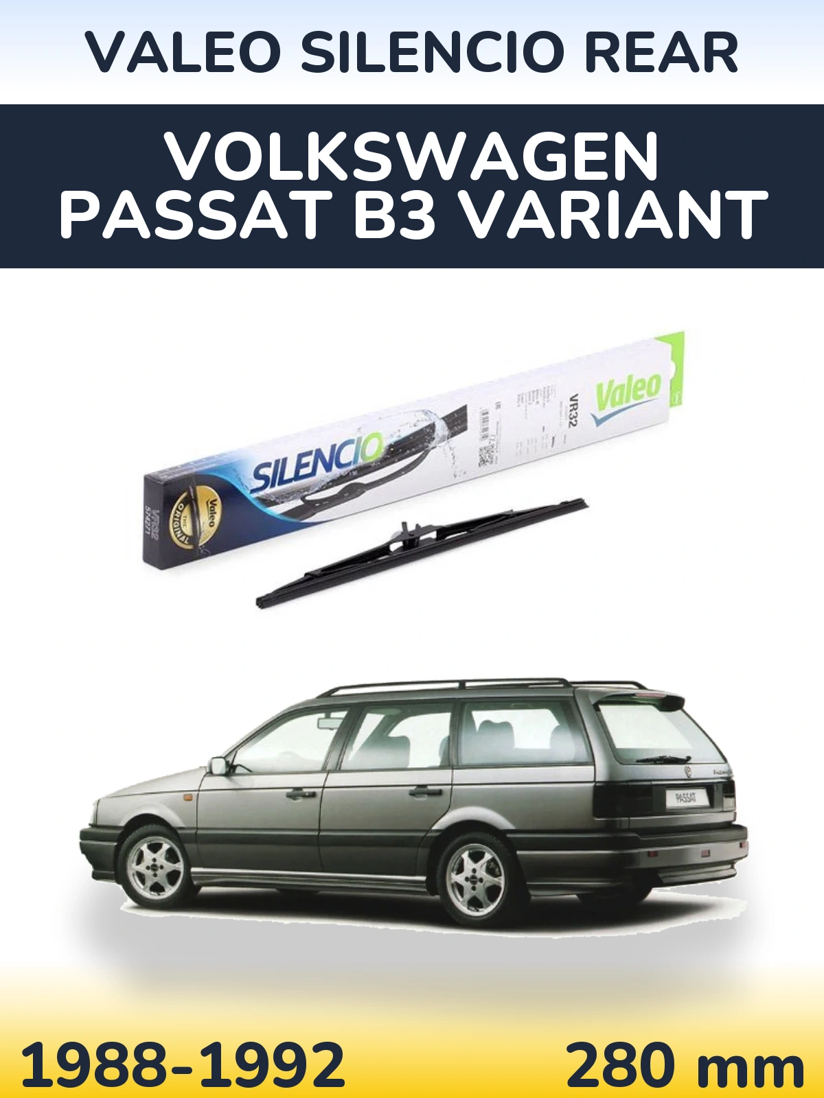 Ștergătoare Valeo Silencio Rear pentru Volkswagen Passat B3 Variant