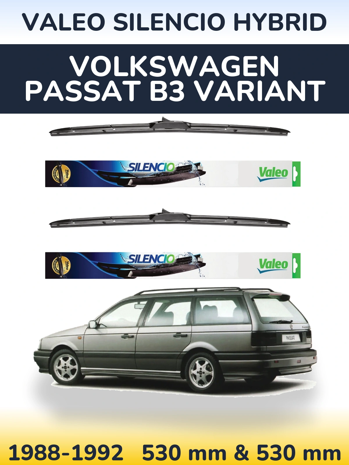 Ștergătoare Valeo Silencio Hybrid pentru Volkswagen Passat B3 Variant