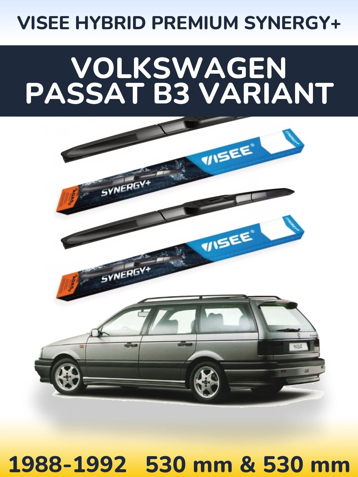 Ștergătoare VISEE HYBRID PREMIUM SYNERGY+ pentru Volkswagen Passat B3 Variant