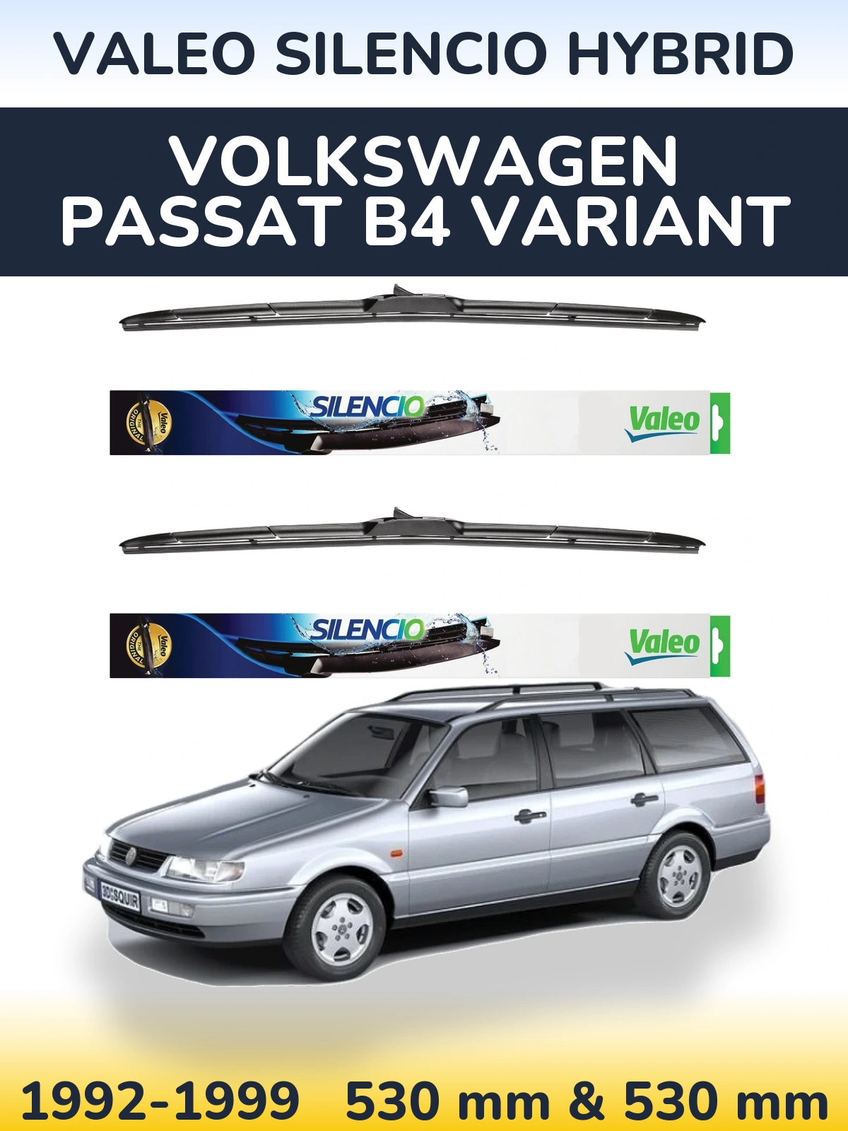 Ștergătoare Valeo Silencio Hybrid pentru Volkswagen Passat B4 Variant