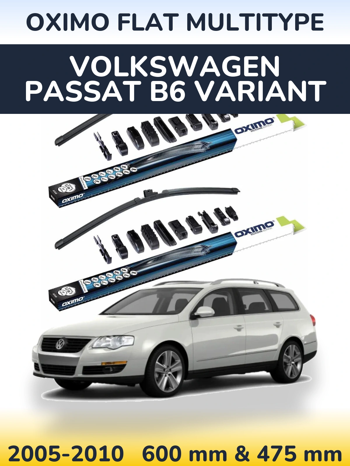 Ștergătoare Oximo Flat MultiTipe pentru Volkswagen Passat B6 Variant
