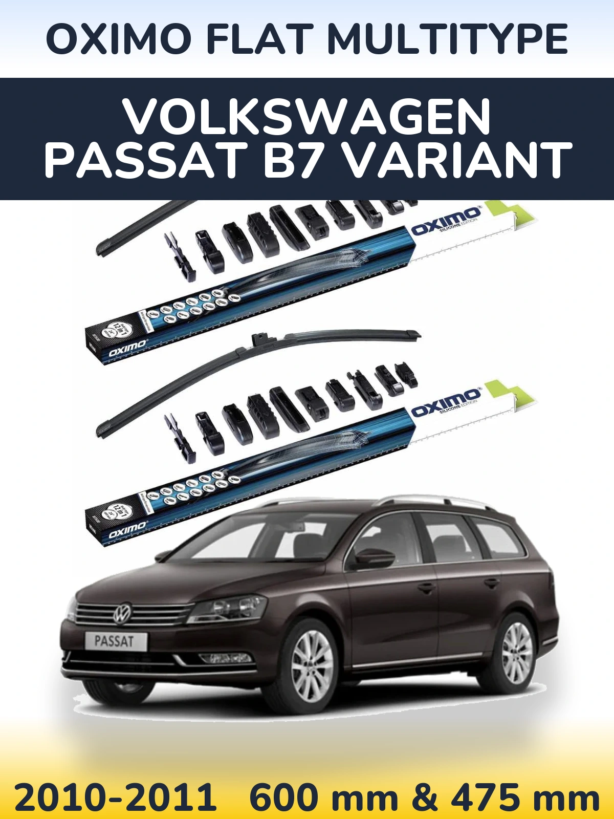 Ștergătoare Oximo Flat MultiTipe pentru Volkswagen Passat B7 Variant