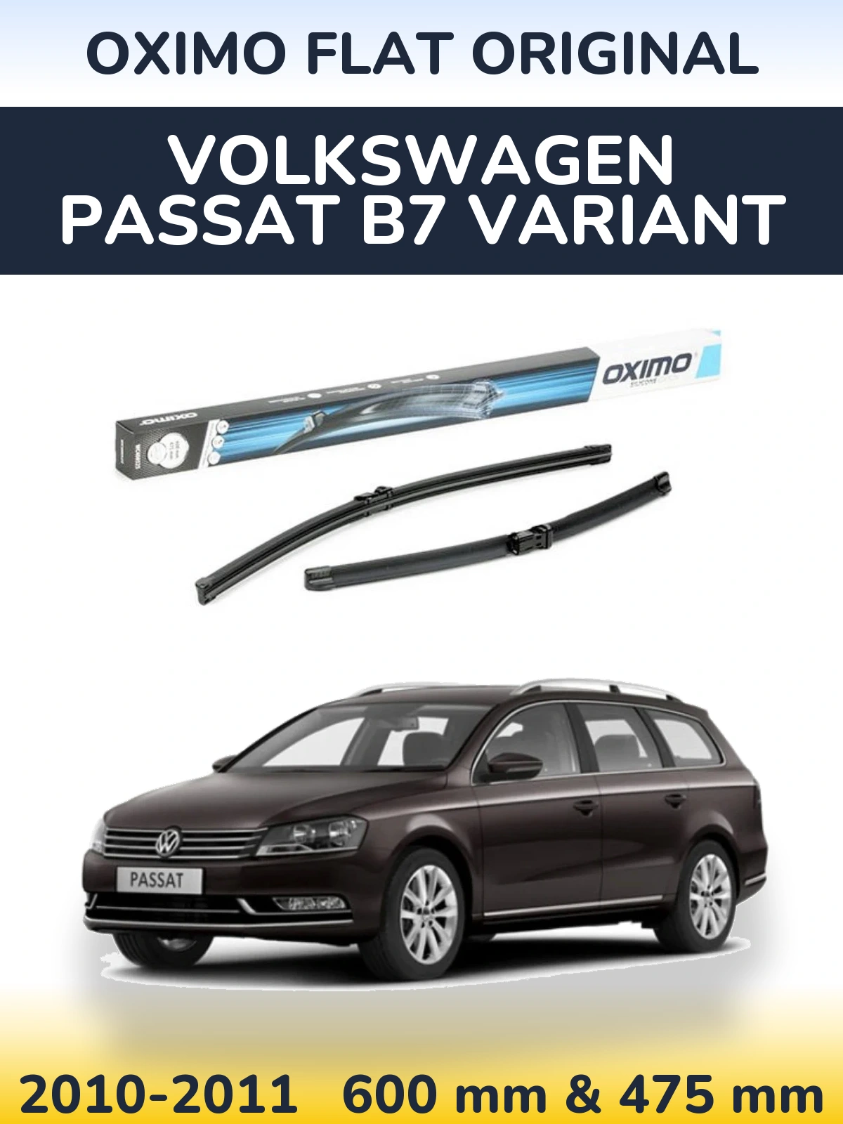 Ștergătoare Oximo Flat Original pentru Volkswagen Passat B7 Variant