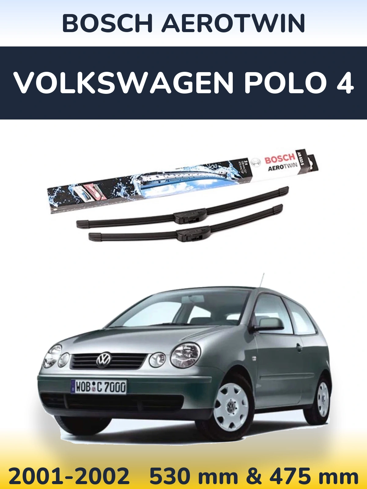 Ștergătoare BOSCH AeroTwin pentru Volkswagen Polo 4