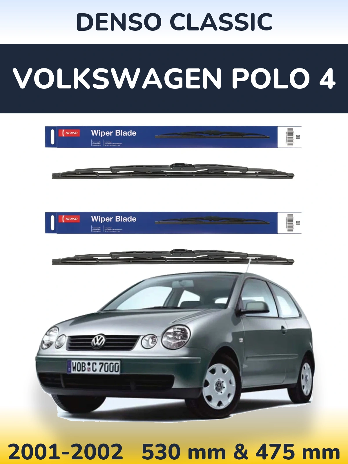 Ștergătoare Denso Classic pentru Volkswagen Polo 4