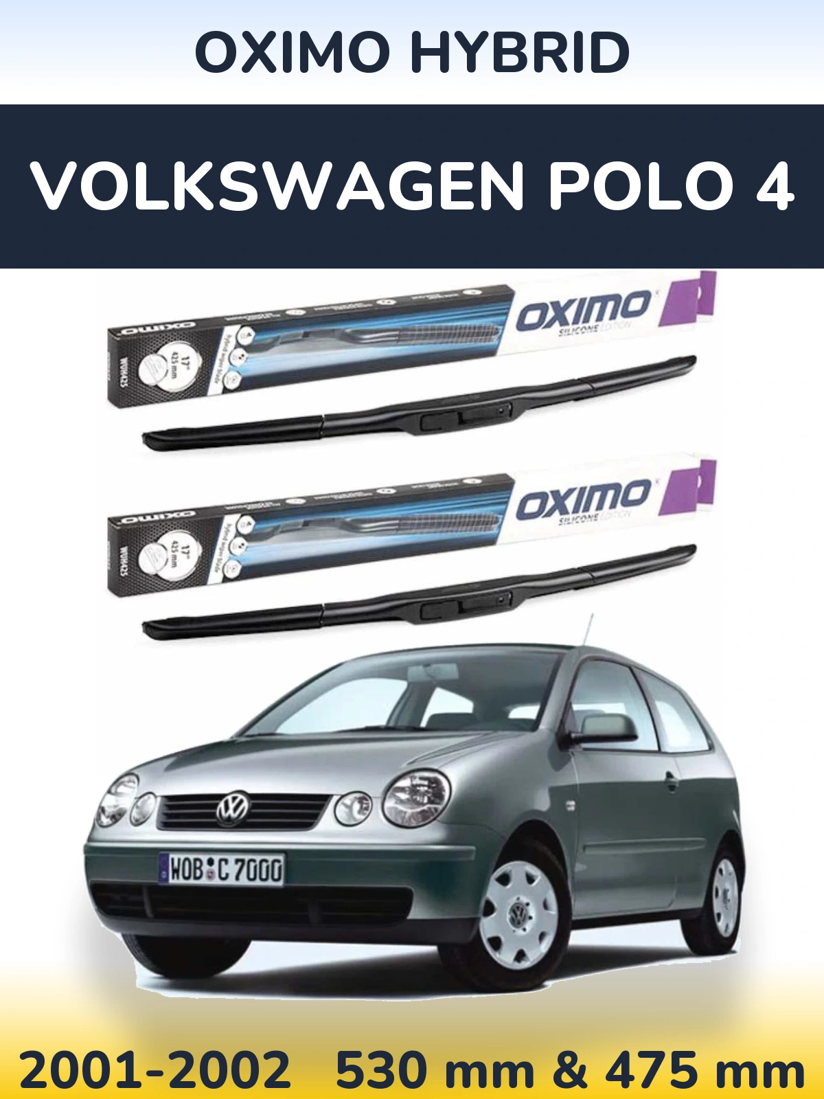 Ștergătoare Oximo Hybrid pentru Volkswagen Polo 4