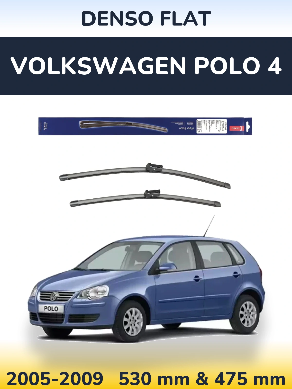 Ștergătoare Denso Flat pentru Volkswagen Polo 4