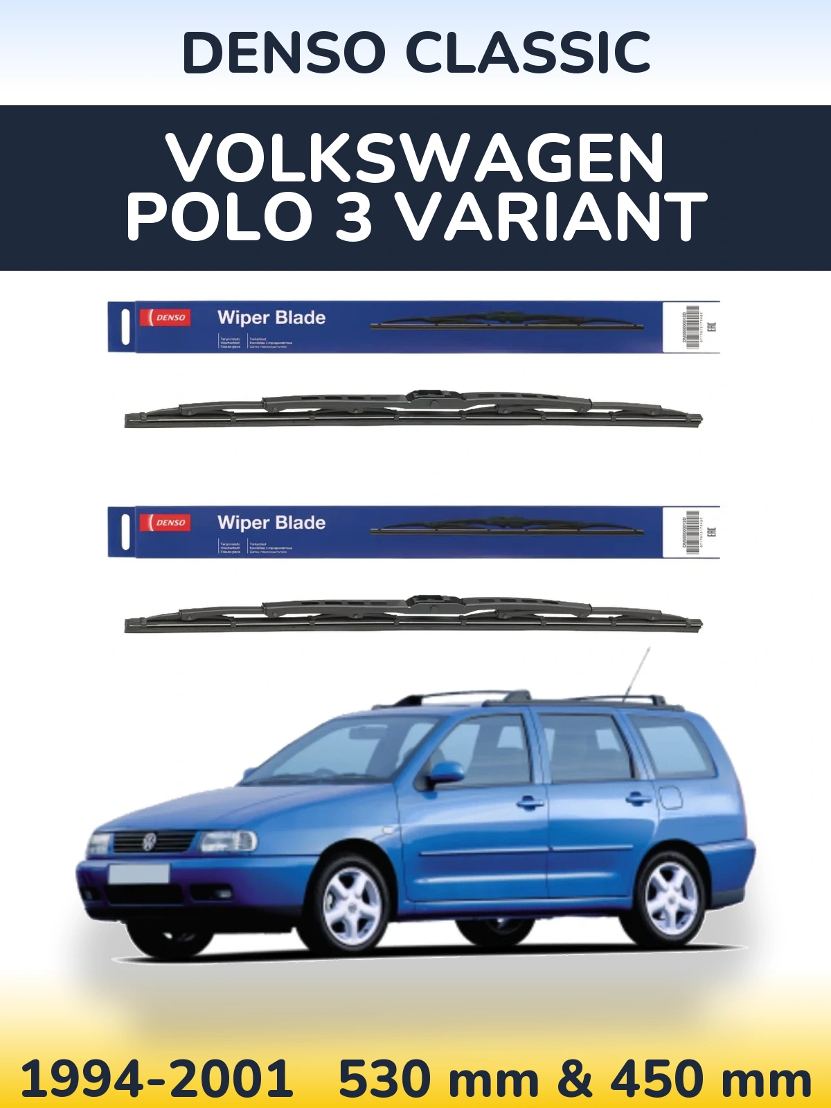Ștergătoare Denso Classic pentru Volkswagen Polo 3 Variant