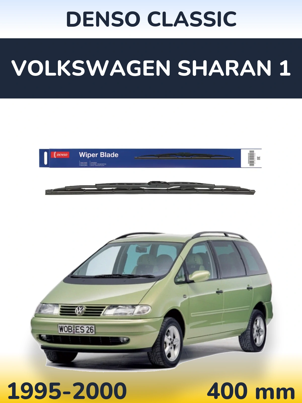 Ștergătoare Denso Classic pentru Volkswagen Sharan 1