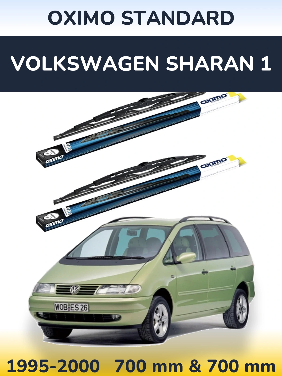 Ștergătoare Oximo Standard pentru Volkswagen Sharan 1