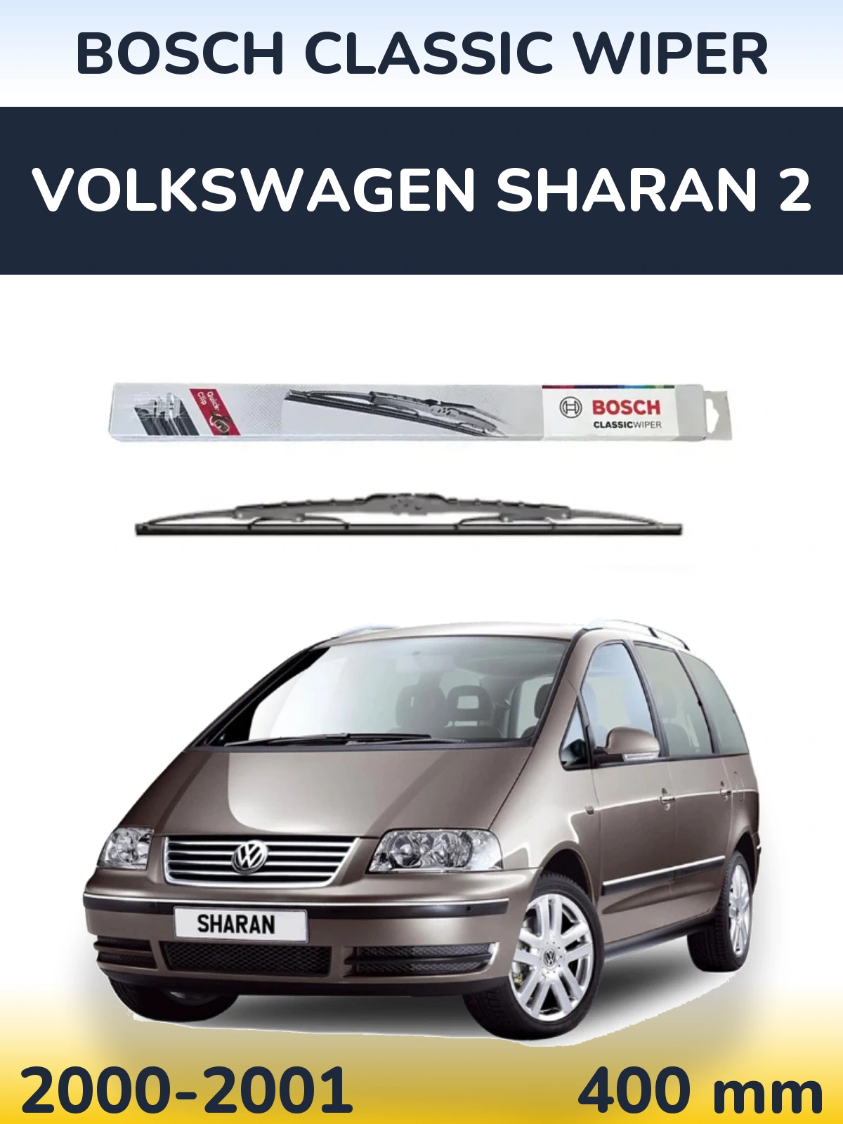 Ștergătoare BOSCH Classic Wiper pentru Volkswagen Sharan 2