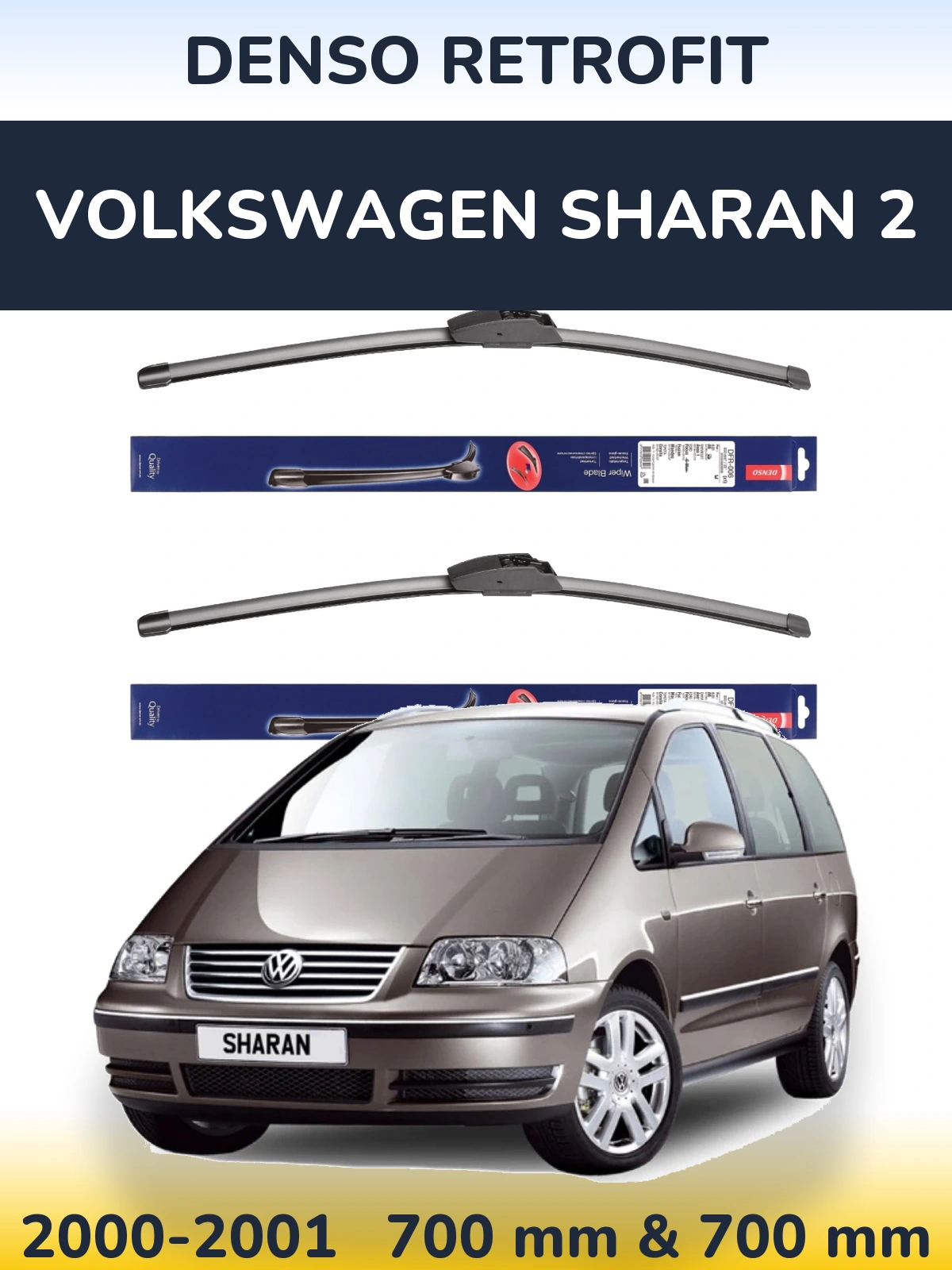 Ștergătoare Denso Retrofit pentru Volkswagen Sharan 2