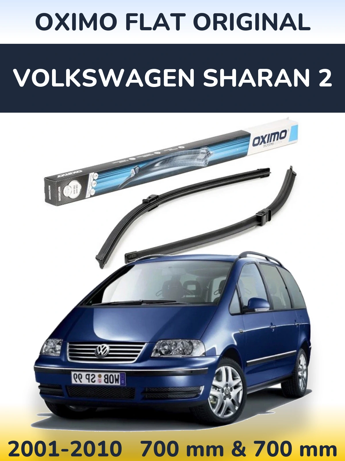 Ștergătoare Oximo Flat Original pentru Volkswagen Sharan 2