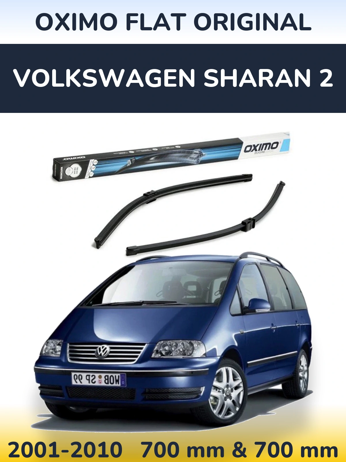 Ștergătoare Oximo Flat Original pentru Volkswagen Sharan 2
