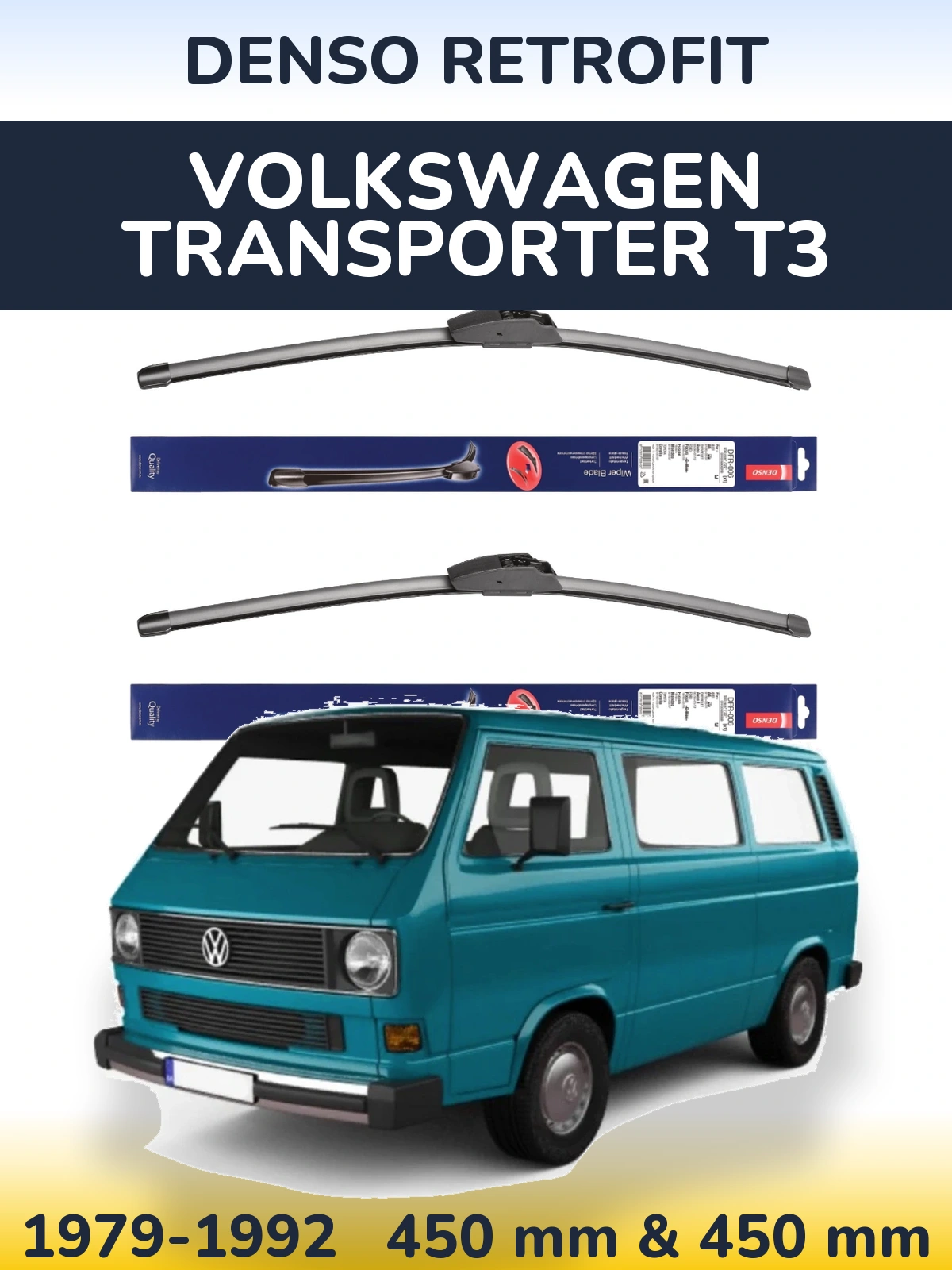Ștergătoare Denso Retrofit pentru Volkswagen Transporter T3