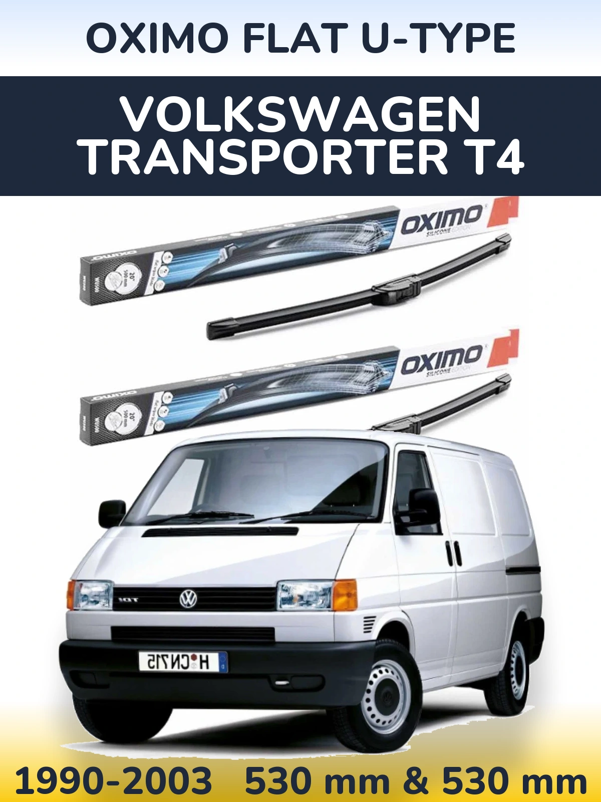 Ștergătoare Oximo Flat U-type pentru Volkswagen Transporter T4