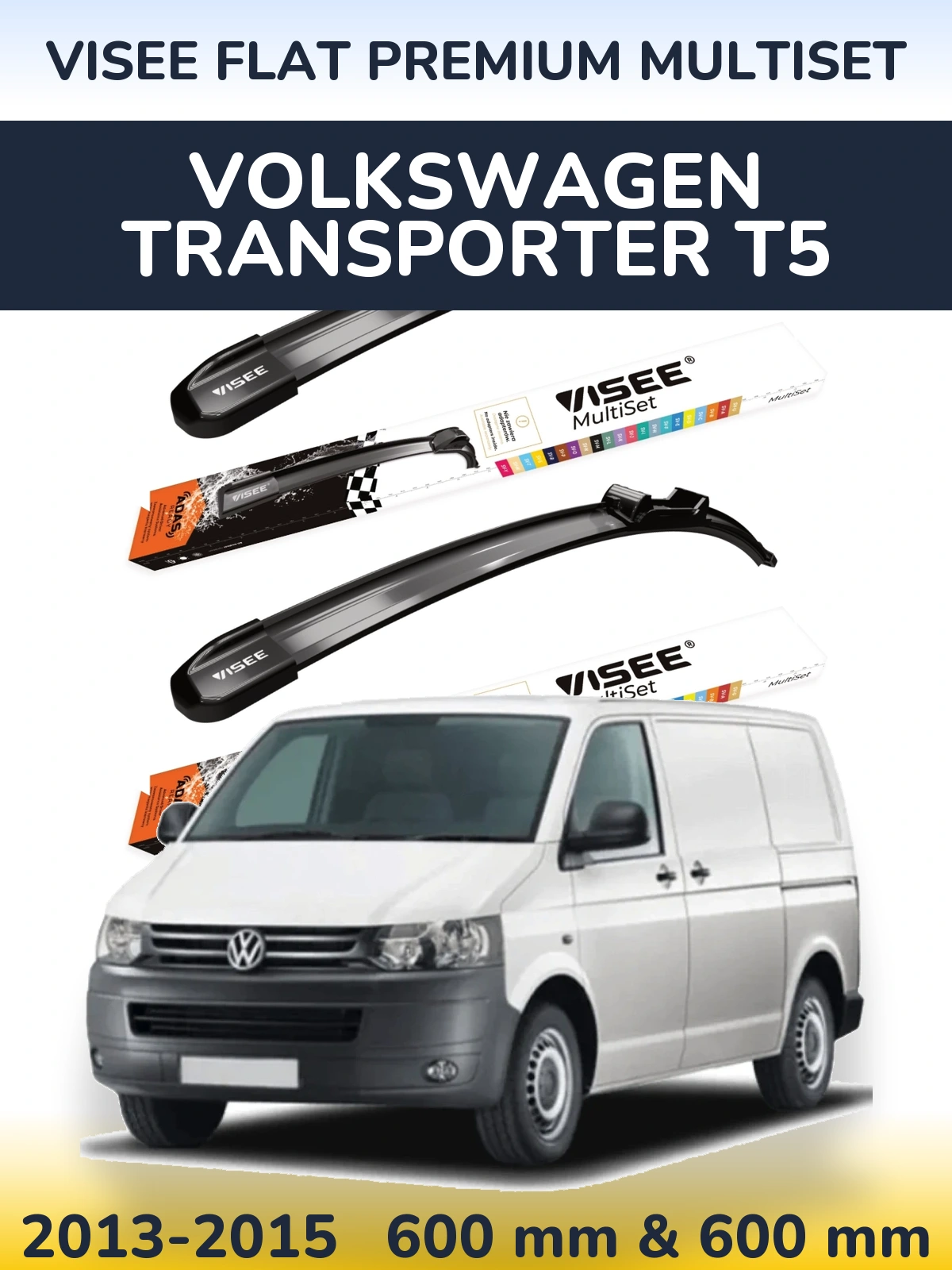 Ștergătoare VISEE FLAT PREMIUM MultiSet pentru Volkswagen Transporter T5