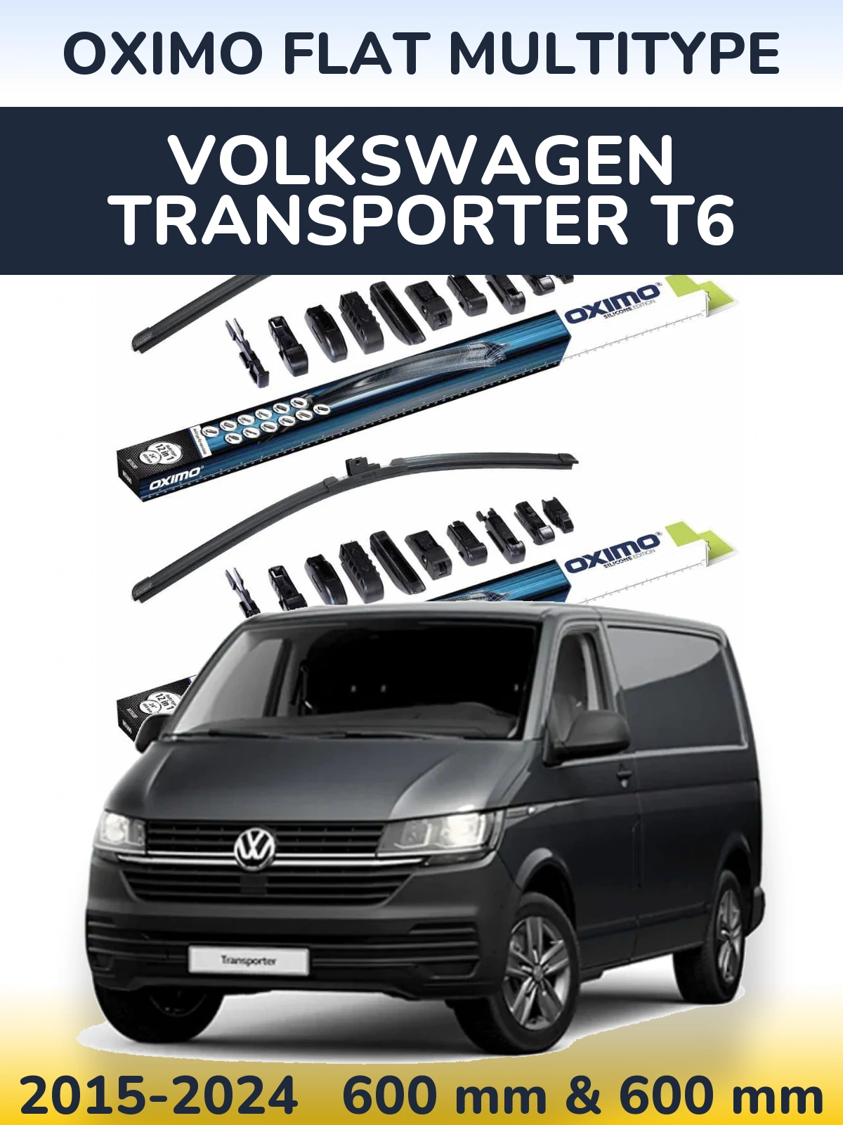 Ștergătoare Oximo Flat MultiTipe pentru Volkswagen Transporter T6
