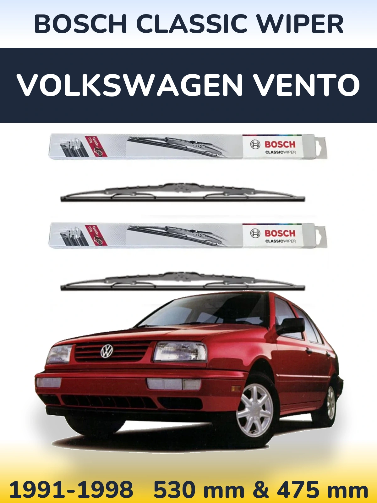 Ștergătoare BOSCH Classic Wiper pentru Volkswagen Vento