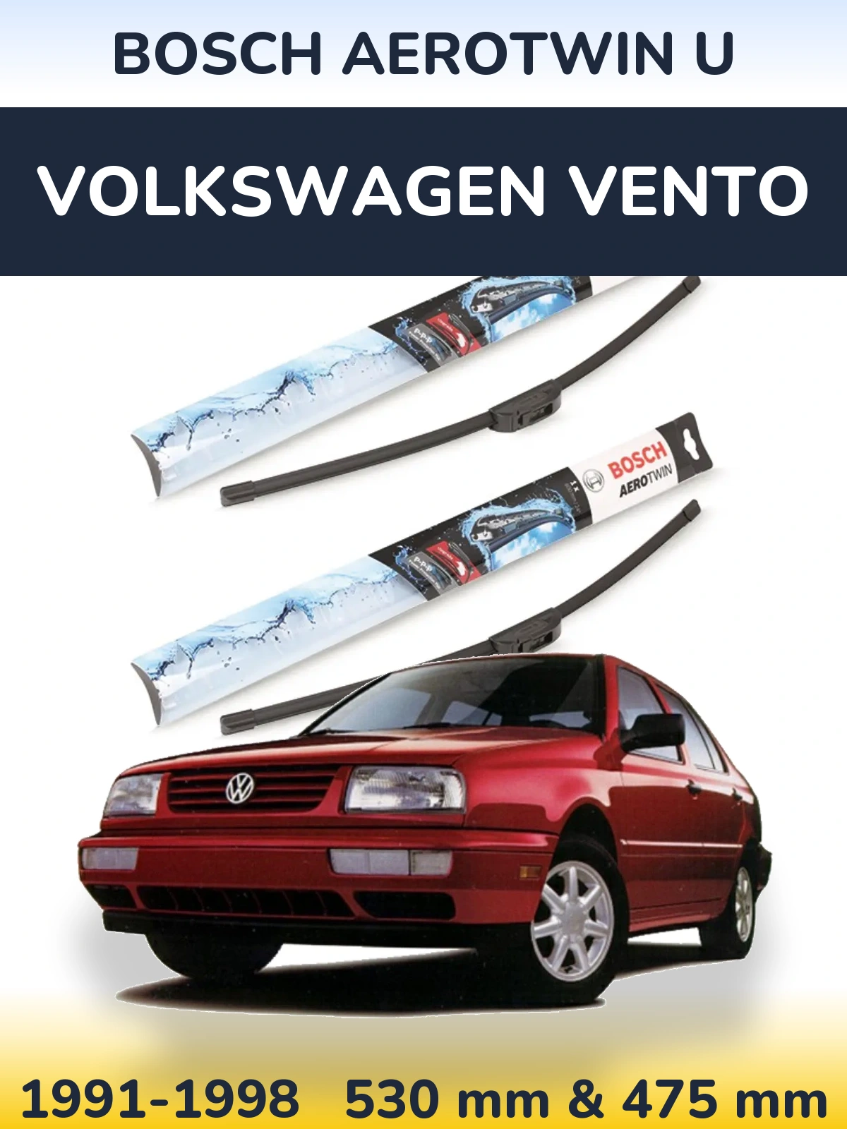 Ștergătoare BOSCH AeroTwin U pentru Volkswagen Vento