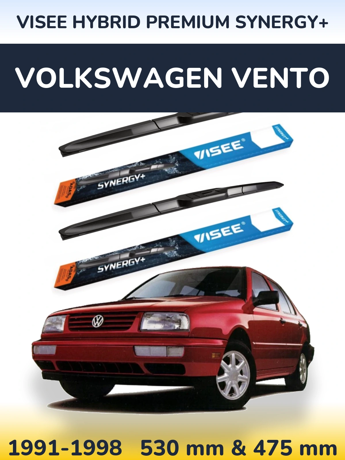 Ștergătoare VISEE HYBRID PREMIUM SYNERGY+ pentru Volkswagen Vento
