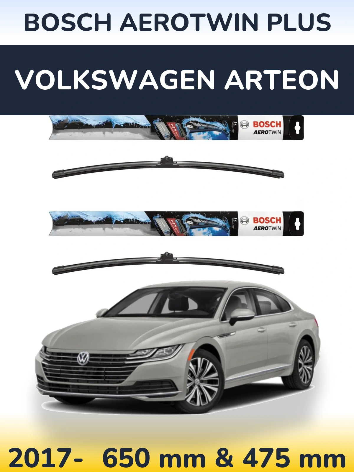 Ștergătoare BOSCH AeroTwin Plus pentru Volkswagen Arteon
