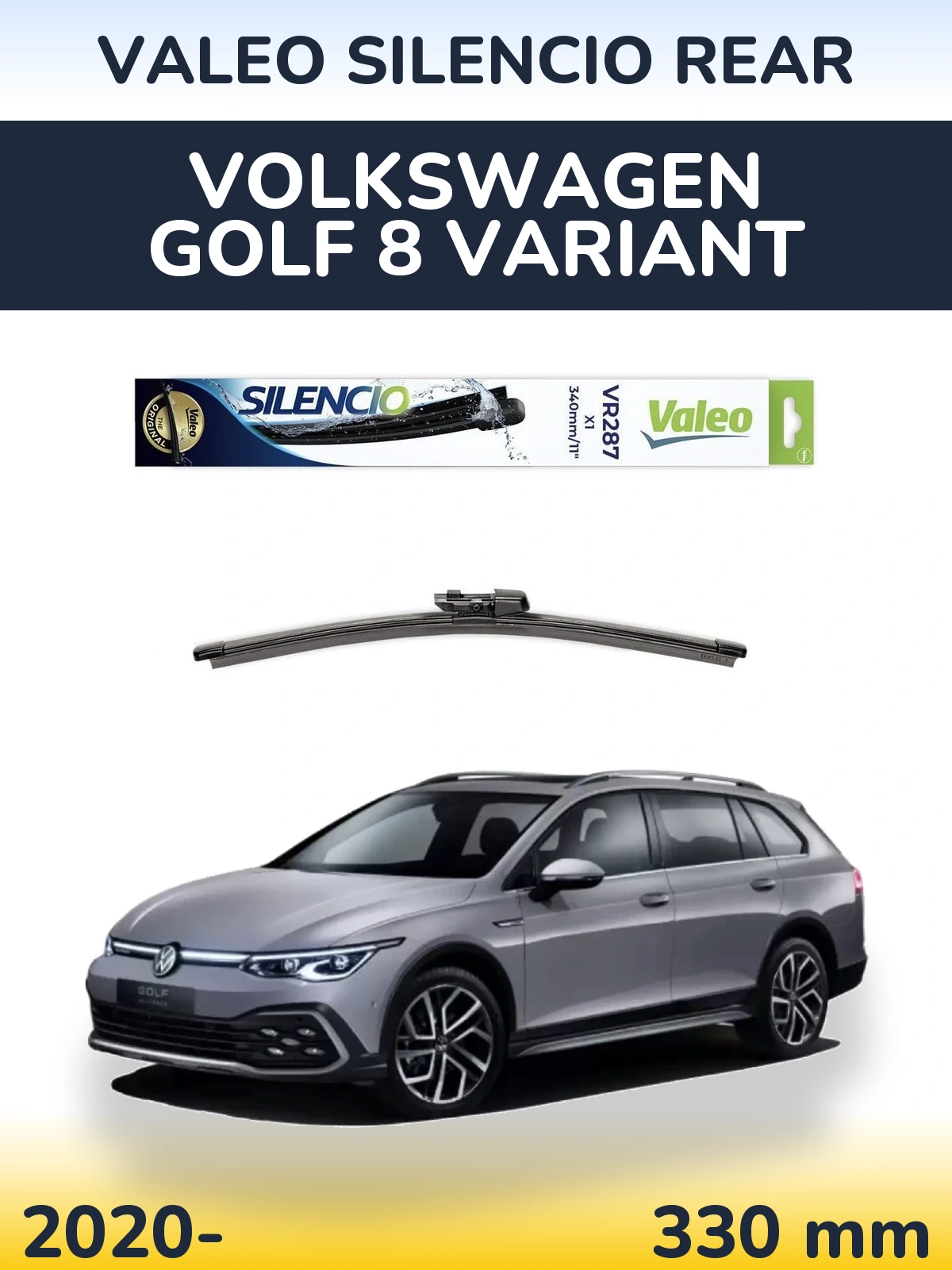 Ștergătoare Valeo Silencio Rear pentru Volkswagen Golf 8 Variant