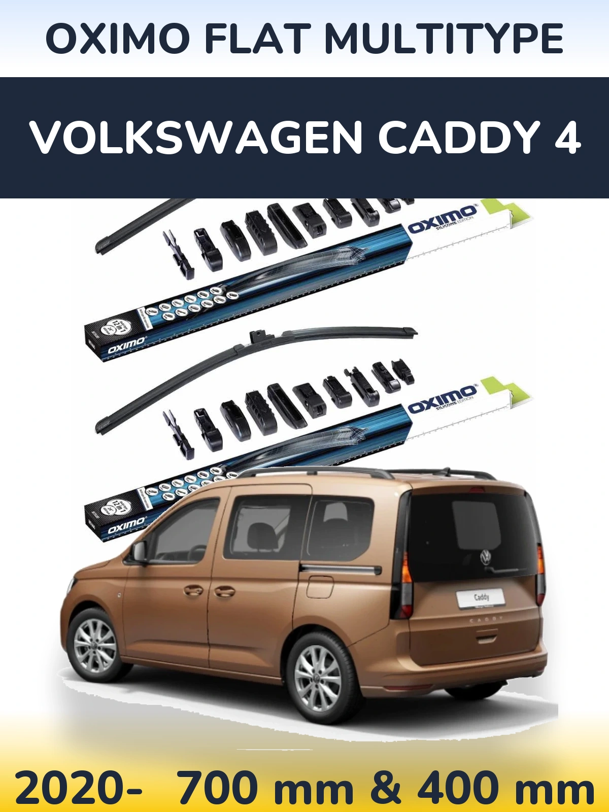 Ștergătoare Oximo Flat MultiTipe pentru Volkswagen Caddy 4