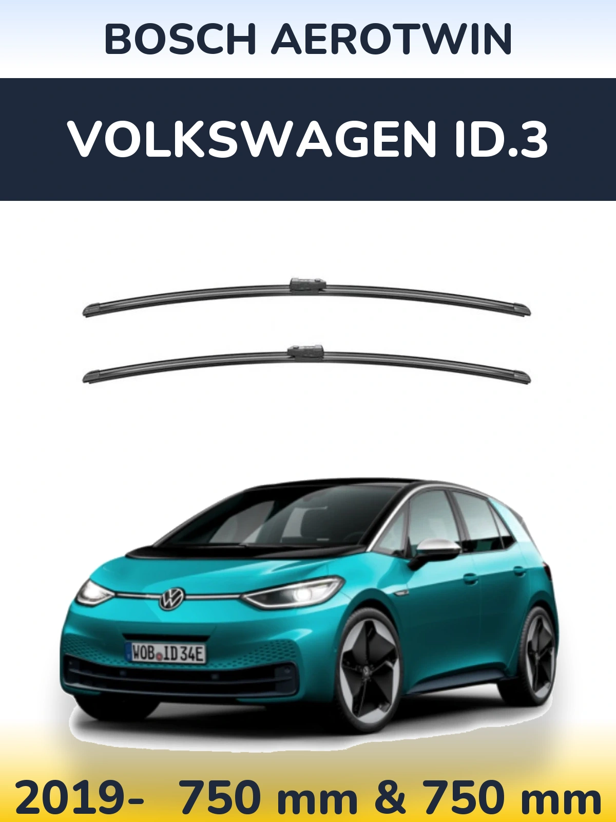 Ștergătoare BOSCH AeroTwin pentru Volkswagen ID.3