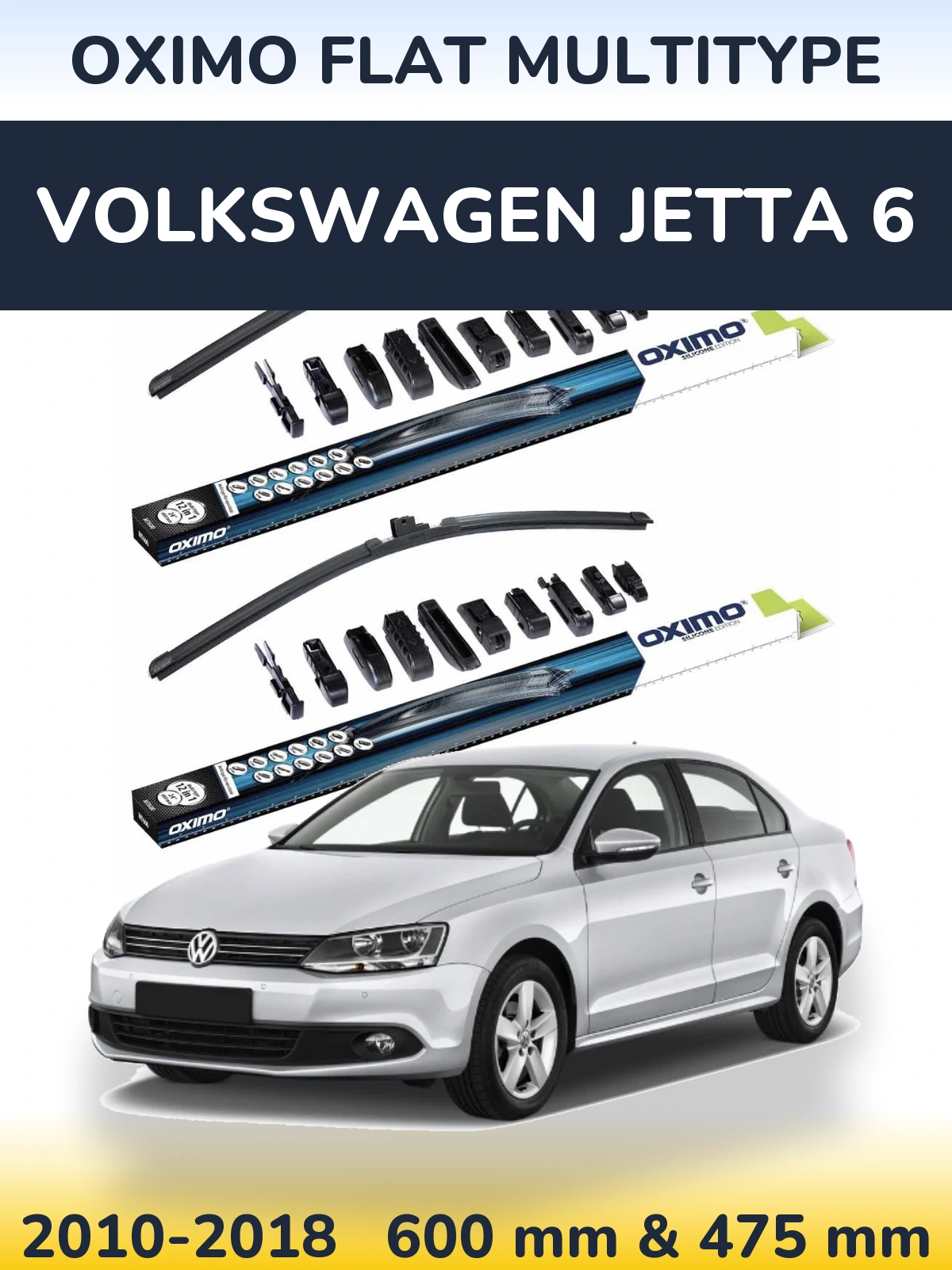 Ștergătoare Oximo Flat MultiTipe pentru Volkswagen Jetta 6