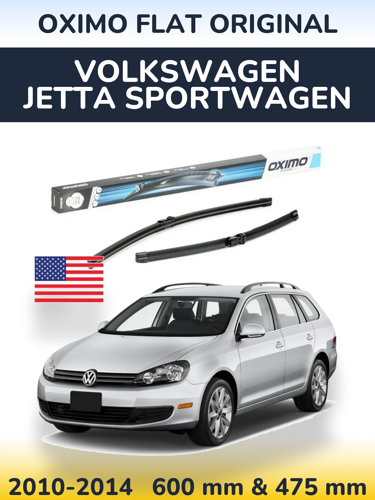 Ștergătoare Oximo Flat Original pentru Volkswagen Jetta SportWagen