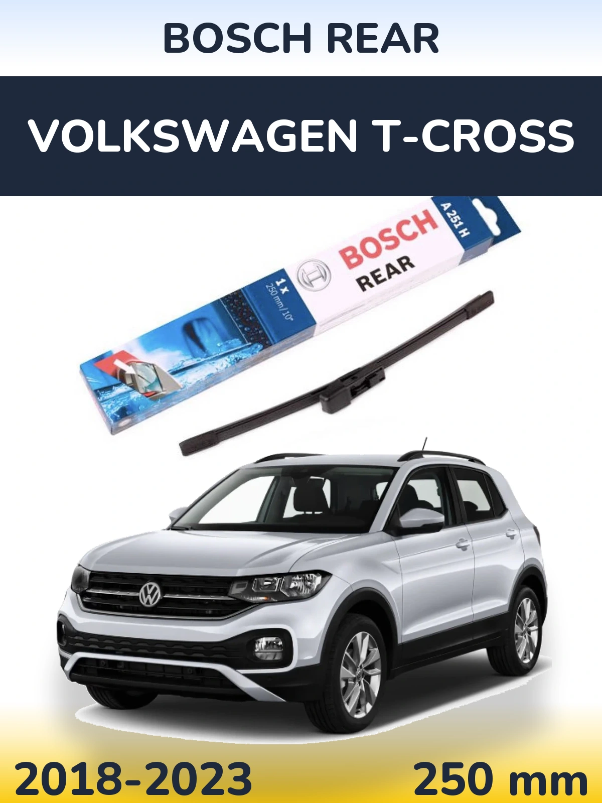 Ștergătoare BOSCH Rear pentru Volkswagen T-Cross