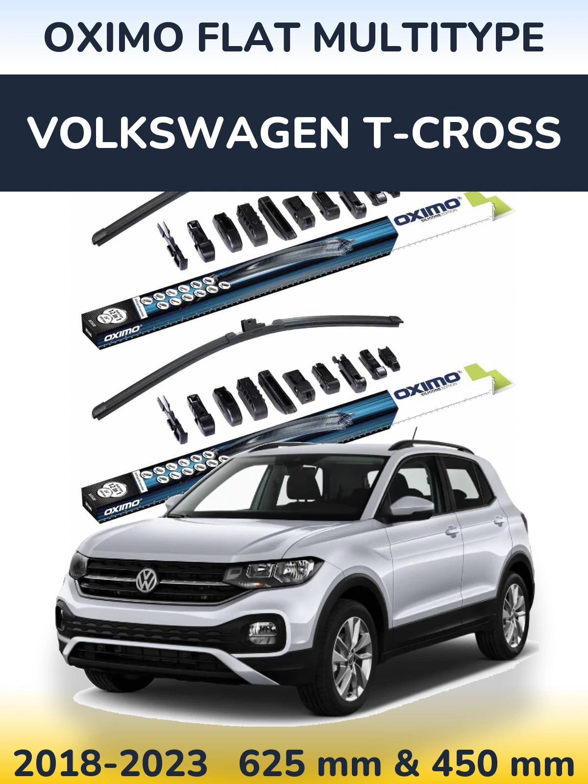Ștergătoare Oximo Flat MultiTipe pentru Volkswagen T-Cross